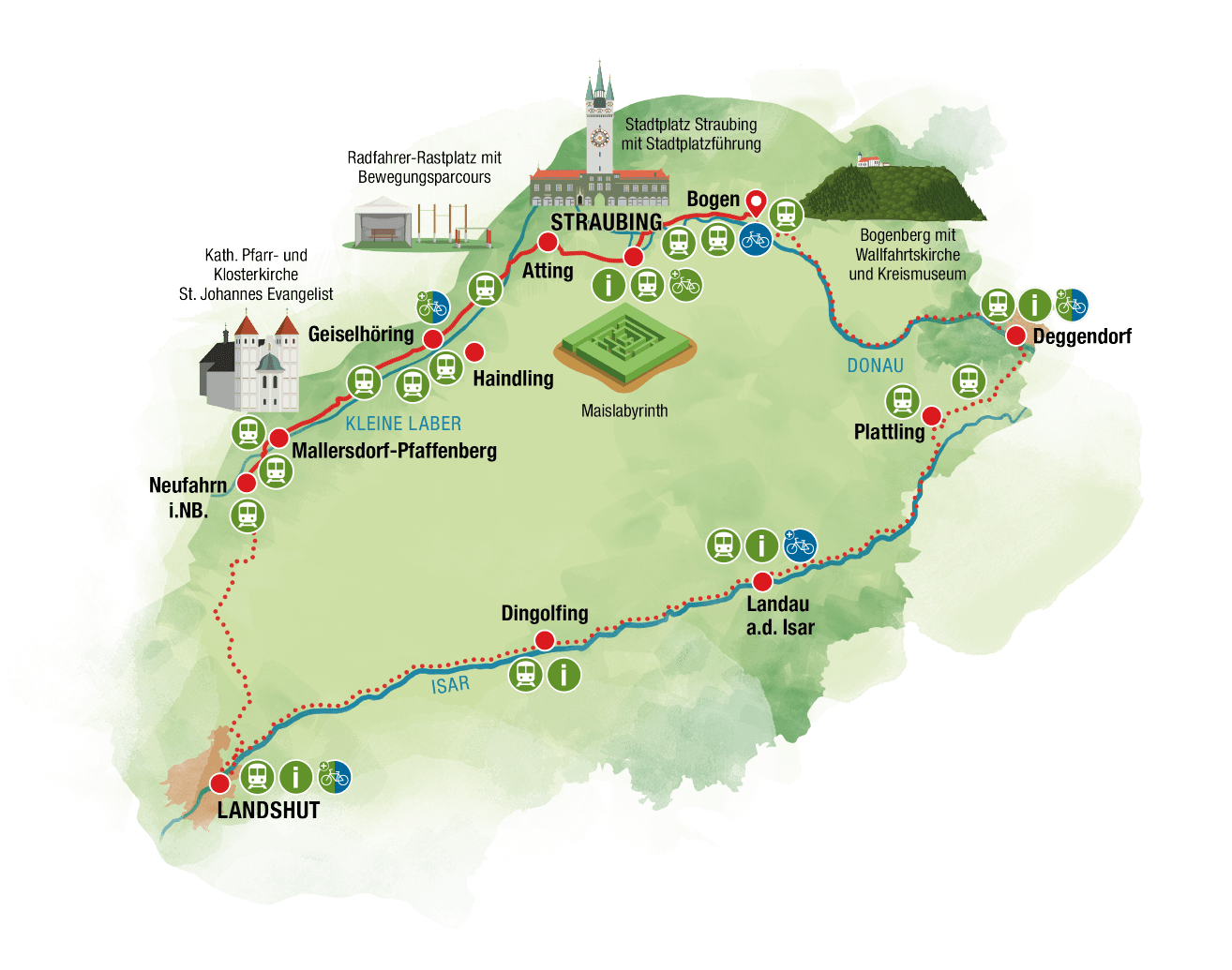 Karte Radfahren Tour 2